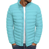 Stylischer parka für herren – david – Hellblau