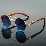 Pia | Auffallende Unisex-Sonnenbrille – Blau