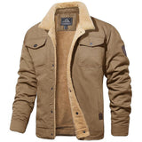 Klassische Bomberjacke für Herren – Khaki