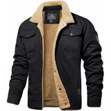 Jonas - Lässige Bomber Jacke – Schwarz