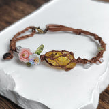 Yohana – Elegantes Armband mit Blumenmagie – Kristallgelb