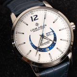 Stilvolle Mondphasenuhr – Blau