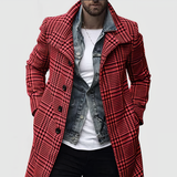 Karostil – elegante herrenjacke mit modernen akzenten – Rot