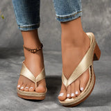 Marilyn- Elegante Damen Sandalen mit Absatz – Gold