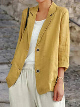 Damen-Blazer Mit Entspannter Passform - Emilia – Gelb