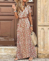 Damen Fließendes Boho Sommerkleid | Sommer Maxi Kleid – Weiß