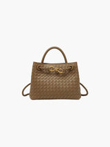Damen Handtasche Gewebt Strukturierte Eleganz – Beige