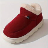 Damen Hausschuhe Hochwertiges Material Klassisches Slip-On Design – Bordeaux