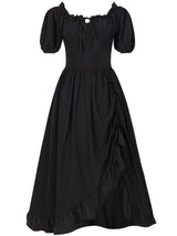 Damen Kleid Leicht Unregelmäßiger Schnitt Elegant – Klar blau