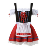 Damen Verspieltes Bayerisches Dirndlkleid | Mini – Rot