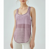 Damen Sporttop Mit Mesh - AirMove – Lila