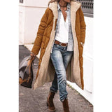Chloe - Wendbare lange Pufferjacke – Braun
