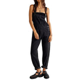 Eva - Jeans-Overall – Schwarz