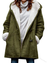 Chelsy - damen-wintermantel, lässig und warm zugleich – Armeegrün