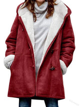 Chelsy - damen-wintermantel, lässig und warm zugleich – Rot