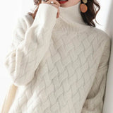 Boutique - Kaschmirpullover Elegant und Chic – Weiß