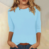 Stilvolles Damen Langarmshirt - Ava – Hellblau
