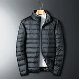 Herren-daunenjacke – leicht warm und vielseitig – Schwarz