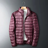 Herren-daunenjacke – leicht warm und vielseitig – Rot