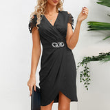 Danica | Formelles Hochzeitsgäste Kleid – Schwarz