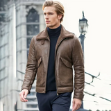 Elegante herrenjacke von langston - stilvoller und zeitloser look – Dunkelbraun