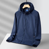Nash - stylische windjacke für den modernen mann – Dunkelblau