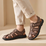 Arthur - Die komfortablen und stilvollen Sommersandalen für Herren – Dunkelbraun