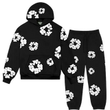 Niklas | Flower Tears Trainingsanzug – Schwarz