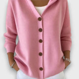 Dariane – Strickjacke mit Knopfleiste – Rosa