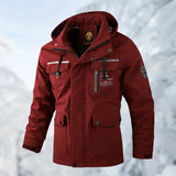 Arcticdefender – wind- und wasserdichte winterjacke für extreme bedingungen – Rot