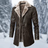 Severino - Herren Wintermantel mit Kuschelfaktor – Braun