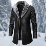 Severino - Herren Wintermantel mit Kuschelfaktor – Schwarz