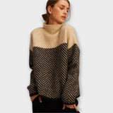 Isabelle | Klassischer Rollkragenpullover aus weichem Kaschmir – Beige