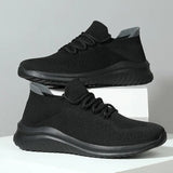 Draca - Atmungsaktiver Strick Sneaker Mit Weicher Gepolsterter Sohle – Schwarz