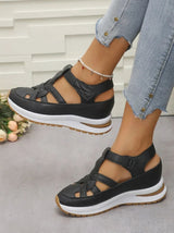 Duna | Damen Bequeme Sandale – Komfort Sommer Sandalen – Schwarz