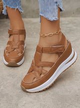 Duna | Damen Bequeme Sandale – Komfort Sommer Sandalen – Braun
