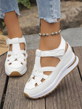 Duna | Damen Bequeme Sandale – Komfort Sommer Sandalen – Weiß