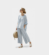 Olessyn - luftiges Leinenkleid – Blau