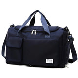 Große Wasserdichte Reisetasche – Sport- & Wochenendtasche für Damen und Herren – Dunkelblau