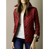 Kurze wattierte Jacke – Lotte – Dunkelrot