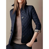 Kurze wattierte Jacke – Lotte – Blau
