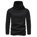 Koda – warmer Pullover mit hohem Kragen – Schwarz
