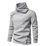 Koda – warmer Pullover mit hohem Kragen – Hellgrau