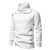 Koda – warmer Pullover mit hohem Kragen – Weiß