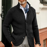 Benno- Eleganter Herren Cardigan – Schwarz