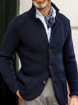 Benno- Eleganter Herren Cardigan – Navy