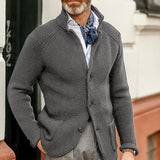 Benno- Eleganter Herren Cardigan – Grau