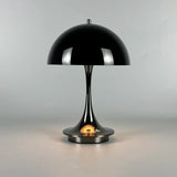 NordiStil Kabellose Tischlampe – Volles Schwarz