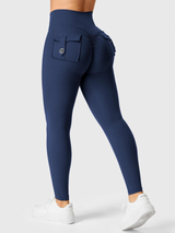 Zerovix | Atmungsaktive Leggings für Damen Sommer Fit – Marineblau