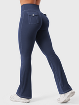 Vexaro | Flexibles Flared-Leggings für Damen Sommer – Marineblau